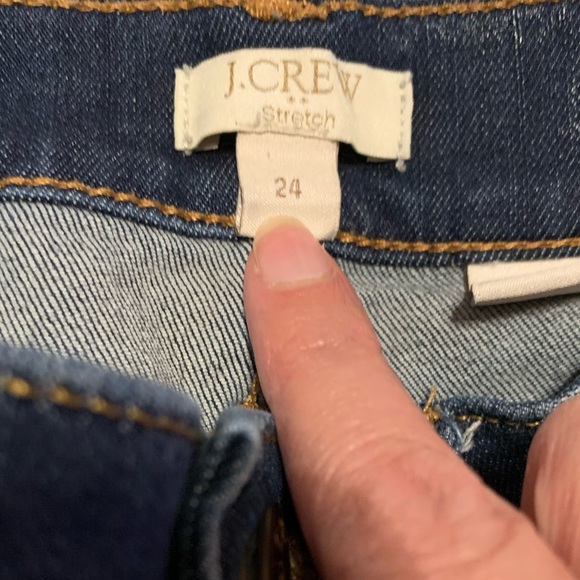 JCrew size 24 EUC toothpick jeans with stretch. - Picture 3 of 5
